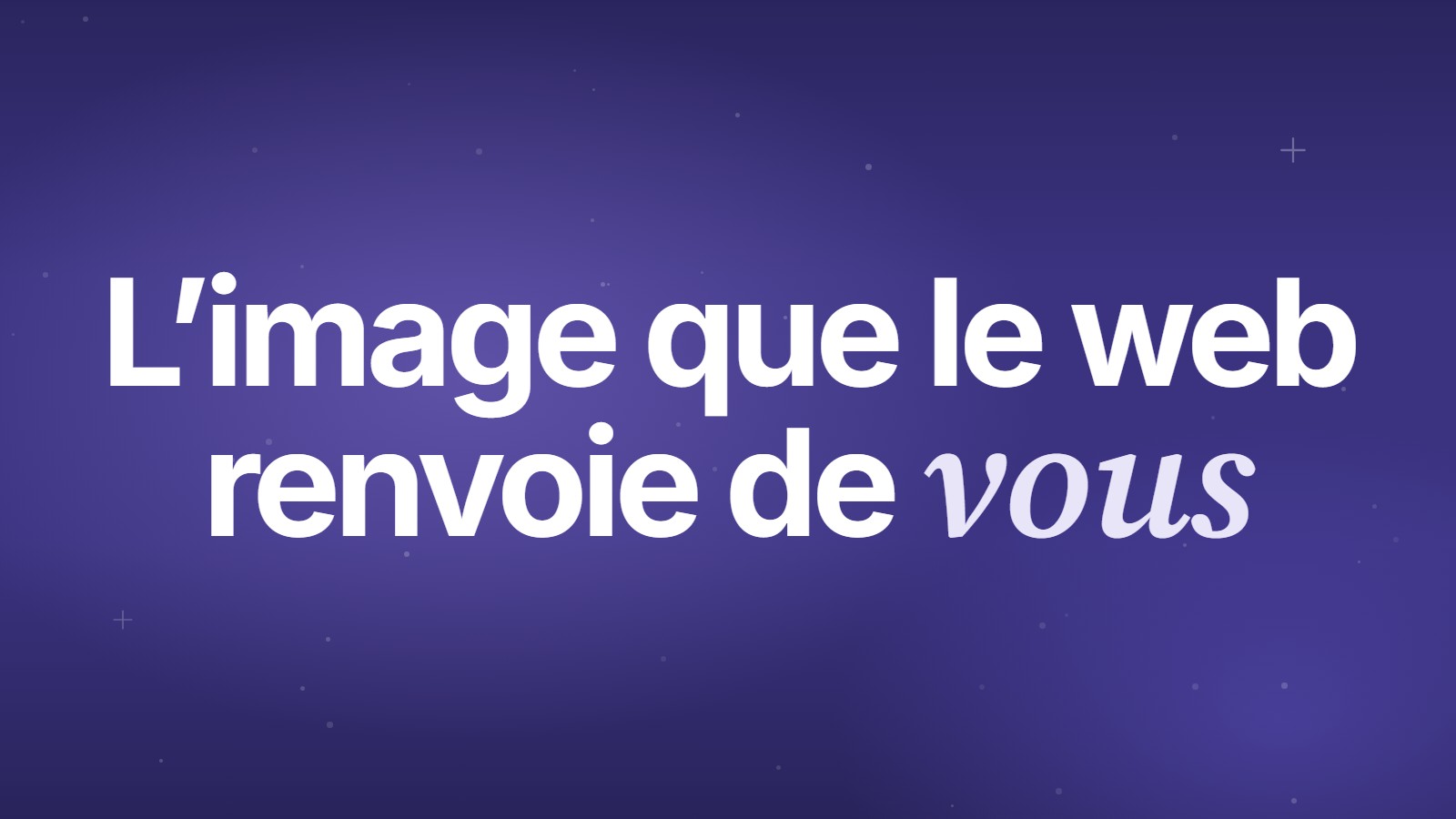 Réputation d'une personne renvoyée par le web