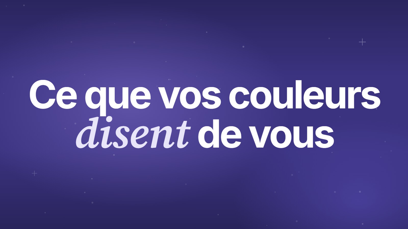Signification couleur communication marketing