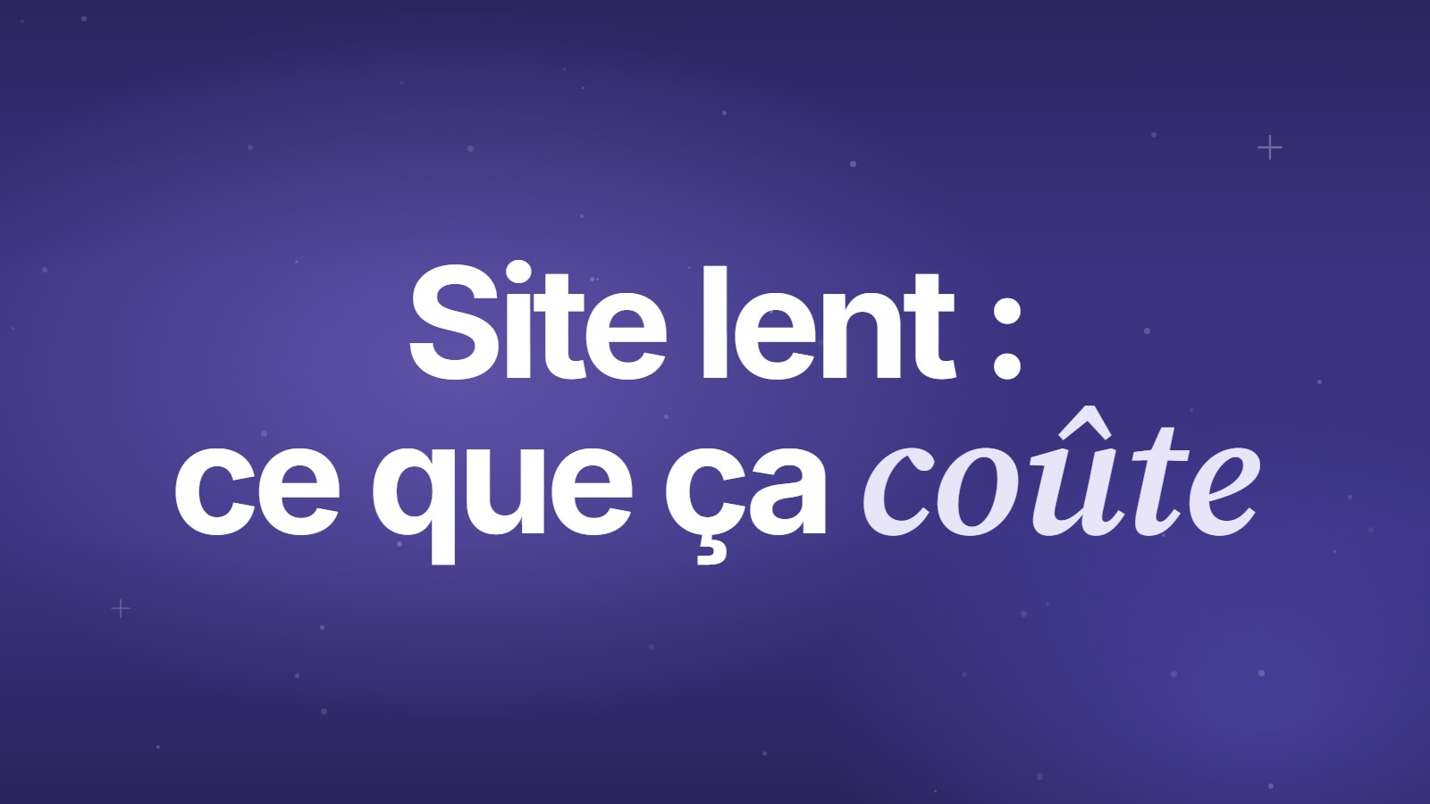 Site lent : ce que ça coûte
