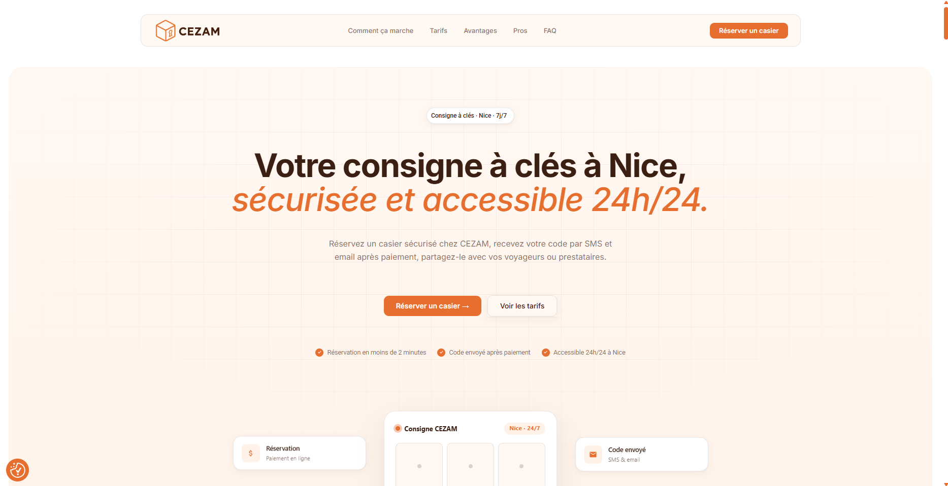 Capture du site CEZAM