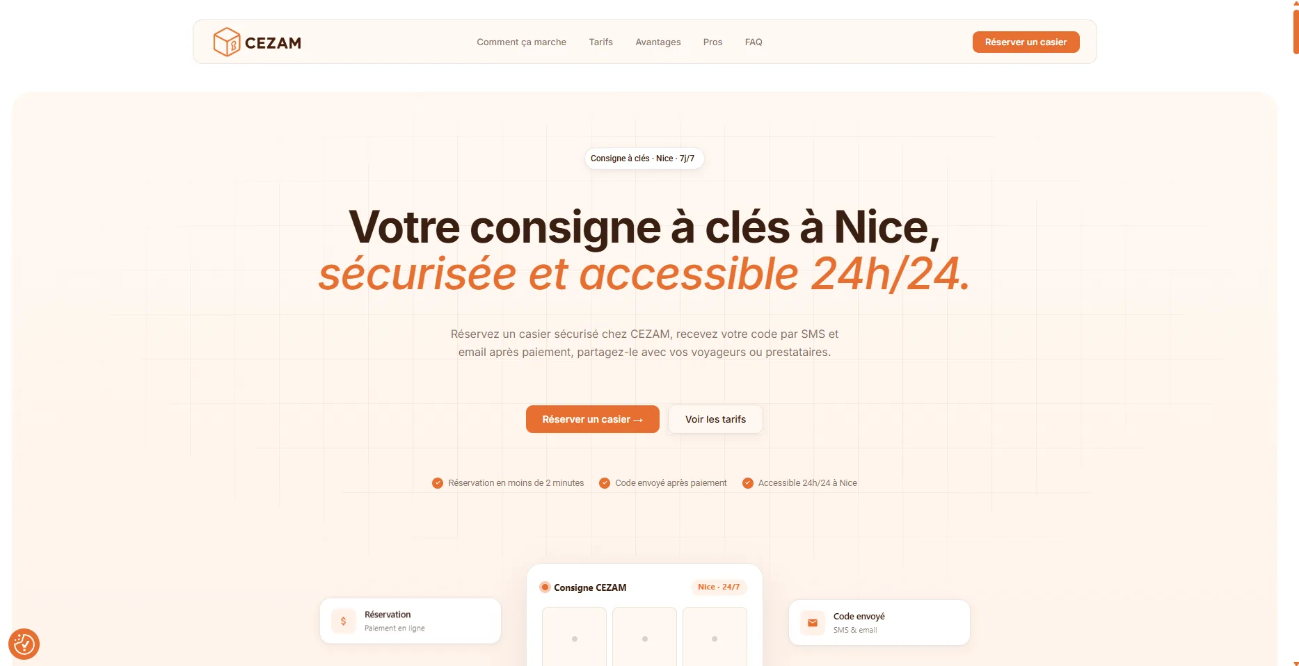 Capture du site CEZAM