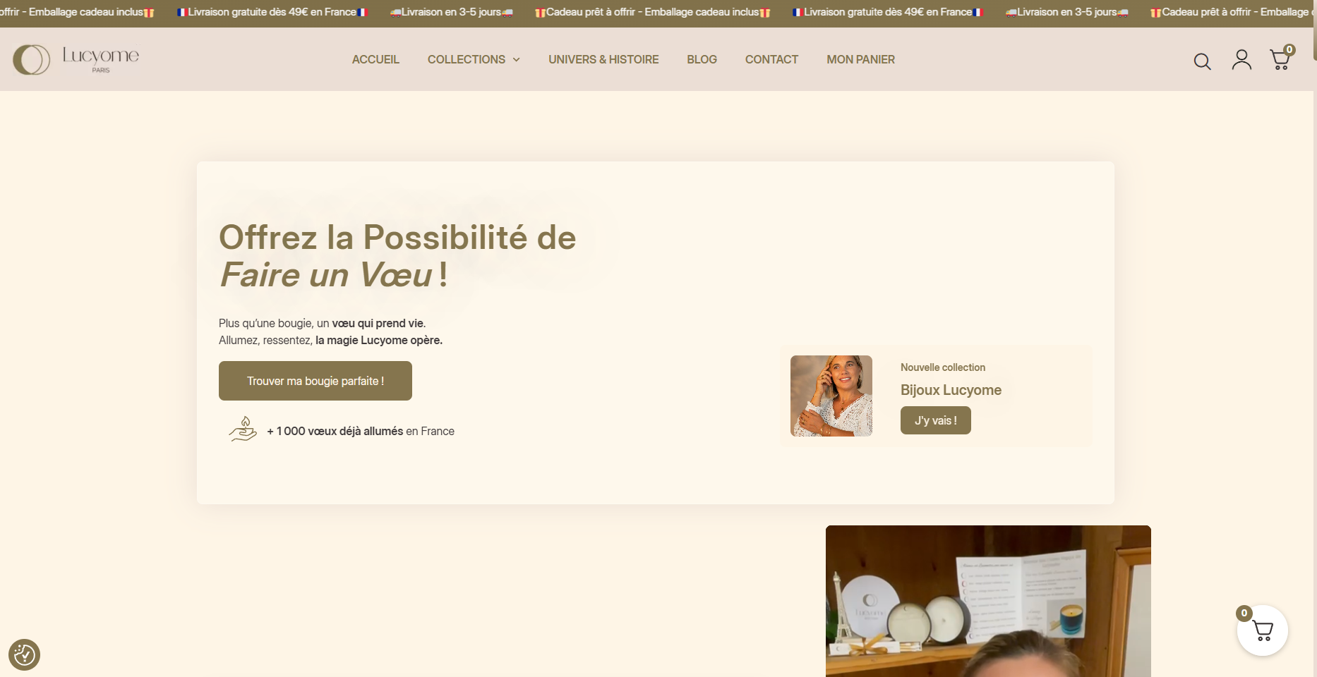 Capture du site Lucyome