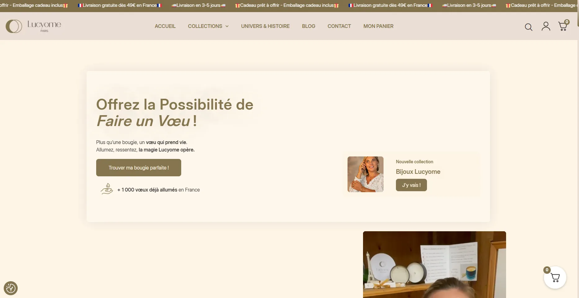 Capture du site Lucyome